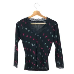 HYSTERICS ヒステリックス 00's 長袖カットソー サイズ:FREE  ブラック  レディース スカル レース　240001104429