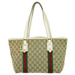 本物 グッチ GUCCI シェリーライン GGキャンバス ショルダーバッグ トートバッグ ベージュ 137396 Shelly Line バッグ 中古 【フォロー割】