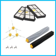 【速発送】ルンバ800 900シリーズと互換性のある部品 対応互換 消耗品 フィルター エロブラシ エッジクリーニングブラシ 8点