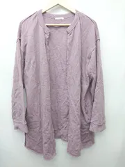 ◇ ⊇ JOURNAL STANDARD 裏起毛 スウェット 長袖 カーディガン ガウン サイズF パープル レディース P  【1409250004117】
