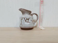 陶製ミニチュアピッチャー 白茶 水指 茶道具