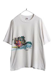ポーカーズ00s ヴィンテージTシャツ プリント ホワイト 古着 USA 
