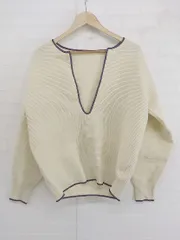 ◇ CLEIO クレイオ スリットネック 長袖 カットソー サイズ F ライトベージュ レディース P  【中古】 【1210190005252】