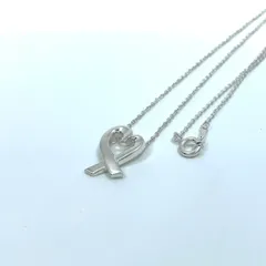 美品 TIFFANY & Co. ティファニー ネックレス ラヴィングハート ラビングハート パロマ・ピカソ シルバー SV925 ペンダント ヴィンテージ レディース I6