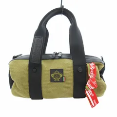 オロビアンコ OROBIANCO DESERTIKA ボストンバッグ ハンドバッグ CORDURA製生地 ナイロン レザー 黒 ブラック ベージュ /HO□ 0502のサムネイル