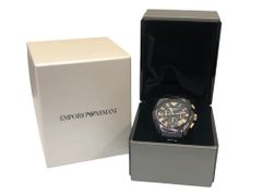 EMPORIO ARMANI(エンポリオアルマーニ) セラミカ クウォーツ アナログ 腕時計 AR1410 ブラック×ゴールド メンズ/025