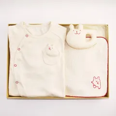 ☆ うさぎ ☆ POMPKINS BABY オーガニック ギフトセット ポプキンズ ベビー ギフトセット 出産祝い 3点セット 女の子 男の子 2wayドレス ガラガラ ミニタオル ベビーギフト 乳児用 ベビー用品 オーガニックコットン ベビーグッズ