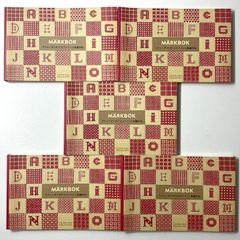 5冊セット販売 手芸本 マークブック スウェーデンのアルファベット刺繍手帖 定価1870円 新品 1冊あたり送料込み1190円