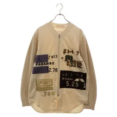 JIL SANDER (ジルサンダー) 22SS グラフィック アームニット ノーカラージャケット アイボリー JSMU420515のサムネイル