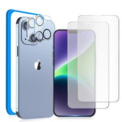 【人気商品】サラサラ 指紋防止 フィルム iphone14 iphone14 アンチグレア 保護フィルム 【ノングレア/つや消し/指滑り/ガイド枠付き】 保護フィルム カメラフィルム［2枚］アイフォン14 さらさら［2枚］iPhone14 【ゲームに最適】