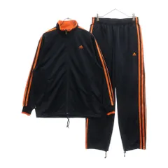 adidas Originals (アディダスオリジナルス) ジップアップ ハイネック ジャージ セットアップ ネイビー/オレンジのサムネイル