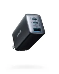 【在庫処分】Anker PowerPort III 3-Port 65W Pod (USB PD 充電器 USB-A & USB-C 3ポート)【独自技術Anker GaN II採用 / PD対応 / PPS規格対応 / PSE技術基準適合 / 折りたたみ式プ