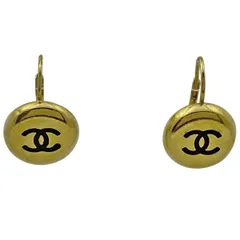 シャネル CHANEL ココマーク ラウンド ピアス CC ピアス GP ゴールド レディース 【中古】