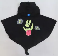 【中古】衣料雑貨 ミッキーマウス ポンチョ ブラック キッズサイズ 「ディズニー・ハロウィーン2021」 東京ディズニーリゾート限定