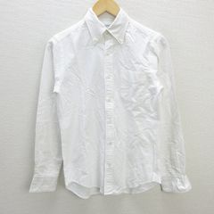 G■ユナイテッドアローズ/UNITED ARROWS 長袖BDシャツ/コットン【S】白/men's/170【中古】■