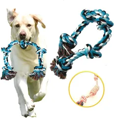 BLUESTARZ 13923 Bluestarz13923 犬おもちゃ 中型犬 大型犬用 犬ロープおもちゃ 犬用噛むおもちゃ玩具 ブルーロープ(ブルーロープ)