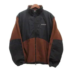 エクストララージ X-LARGE パネル フリース ジャケット PANELED FLEECE JACKET 2021AW ブラウン ブラック 茶 黒 M