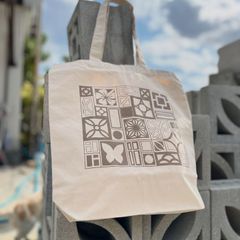 【花ブロック本舗】花ブロック オリジナルトートバッグ Ｍ 正規品　沖縄