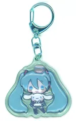 【中古】キーホルダー 初音ミク×シナモロール(なかよし) ぷっくりったいキーホルダー 「VOCALOID 初音ミク×サンリオキャラクターズ」