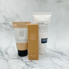 ［未使用品］N organic Basic バランシングローション20ml 化粧水 スージング クレンジング ジェル 30g メイク落とし MARKS&WEB マーク&ウェブ  ハンドクリーム 65g ベルガモット ペパーミント 3点セット 01-0155