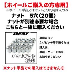 ナット　5穴（20個）【ホイールご購入の方専用】ナットが別途必要な場合　こちらと一緒に購入ください
