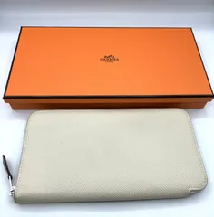 鑑定済み】正規品 エルメス HERMES エプソン アザップロング シルク  
