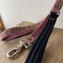 旧型ゲート式１２０cmリード　チェリーブロッサム柄　25ｍｍ幅　LUPINE　ルパイン　パッド付き　アメリカ製　軽量　丈夫