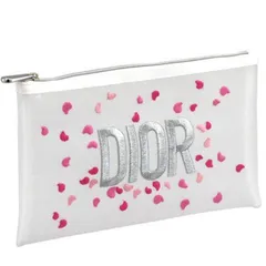 Dior／メッシュ花柄コスメポーチ　ノベルティ　ディオール