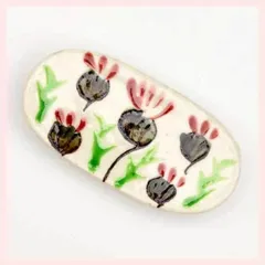 （５Ｐセット）瀬戸焼　箸置　あざみ　※陶器,個性的,シリーズ,ユニーク,高級感,高品質,日本製,かわいい,可愛い,おしゃれ,お祝い事,新春,お正月,宴会,新年会,縁起,手描き,和柄,おもてなし,御膳,箸置き　◎2セット目以上大幅値引き対象商品♪