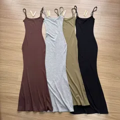 LANVIN ランバン スリップドレス シルク グレージュ