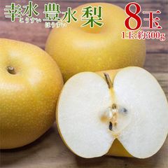 送料無料 幸水梨　1玉 約 300ｇ 8玉 梨 幸水 予約 佐賀県産 佐賀県 佐賀 ナシ 三水 8 玉 ギフト プレゼント ご自宅用 果物 くだもの