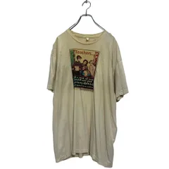 American Apparel 半袖 プリントTシャツ 2XL ベージュ USA製 ビッグサイズ クルーネック 古着卸 アメリカ仕入 a606-6494