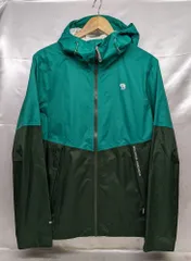 MOUNTAIN HARDWEAR マウンテンハードウェア バイカラー ジップアップ ナイロンジャケット サイズ：S カラー：グリーン