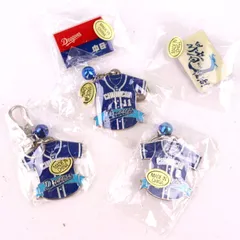 中日ドラゴンズ キーホルダー ピンバッジ 5点セット 未使用 野球応援グッズ 小笠原 11 など  まとめて 大量 【中古】