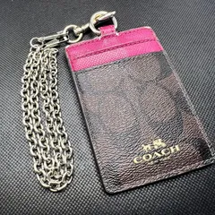COACH コーチ IDケース パスケース 定期入れ ピンク
