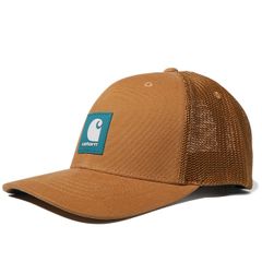 カーハート キャップ Carhartt Rugged Flex Fitted Canvas Mesh Back Logo Patch Cap フレックス フィット キャンバス メッシュ バック CARHARTT BROWN L/XL  AH5366-M