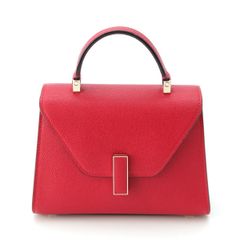 ヴァレクストラ イジィデ マイクロ レザー 2WAY ショルダー ハンドバッグ レッド【中古】