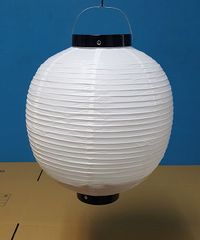 ビニール・白無地提灯 丸型 40×33㎝ JOA-100 - メルカリ
