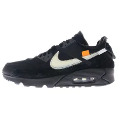 NIKE (ナイキ) ×OFF-WHITE AIR MAX 90 ナイキ エアマックス ローカットスニーカー ブラック US9.5/27.5cm AA7293-001
