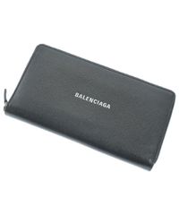 バレンシアガ □美品□ ラウンドジップ 長財布 ウォレット レザー