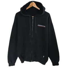 thisisneverthat ジップアップ パーカー ネバザ L 刺繍 黒 ディスイズネバーザット thisisneverthat ジップパーカー 黒 XL
