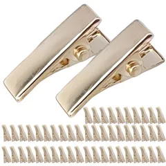 【迅速発送】ヘアクリップ 約50個入り DIY ヘアピン 髪留め 金具 ヘアアクセサリー パーツ ゴールド 2cm 20ｍｍ NYANDELMO ND-0152-R04-T-GD2.0