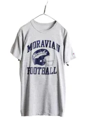 【お得なクーポン配布中!】 90s チャンピオン 3段 カレッジプリント 半袖Tシャツ M 88 12 杢灰