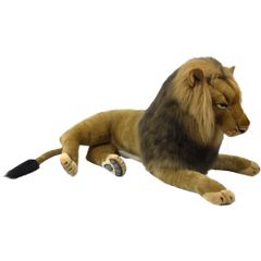 HANSA 3568 ライオン（オス） 全長：100cm LION  BH3568  雄ライオン 百獣の王 ぬいぐるみ ハンサ うさぎ 兎 動物 犬 猫 鳥 アニマル 置物 人形 フィギュア 大きい マスコット 実物大 大型 ビッグ