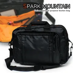 オレンジの内装が鮮烈。多機能ボストンバッグ 3177 SPARK MOUNTAIN ボストンバック メンズ レディース 軽量 ショルダー 斜めがけ 旅行 おしゃれ 人気  
