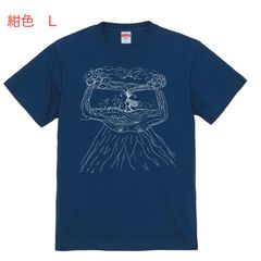 あかりのおとTシャツ　紺色　Lサイズ