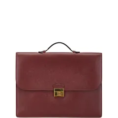カルティエ マストライン ビジネスバッグ ブリーフケース ボルドー ワインレッド レザー レディース CARTIER【1-0189661】のサムネイル