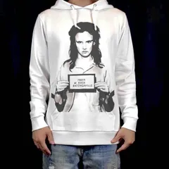 オリジナル パーカー ビッグ プリント ナチュラルボーンキラーズ 逮捕 マロリー マグショット パーカー S M L XL タイト ジャスト 大きい ビッグ オーバーサイズ メンズ レディース ユニセックス ピンククリーム