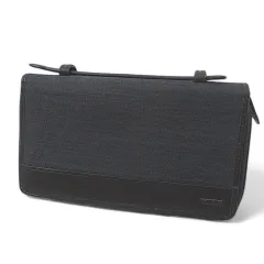 トゥミ TUMI トラベルウォレット クラッチバッグ 長財布 カード  グレー バイカラー コンビ キャンバス レザーのサムネイル