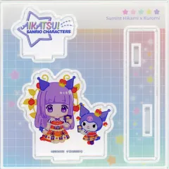 【中古】アクリルスタンド・アクリルパネル 08.氷上スミレ×クロミ(ミニキャライラスト) アクリルフィギュアプレート 「アイカツ!×サンリオキャラクターズ」